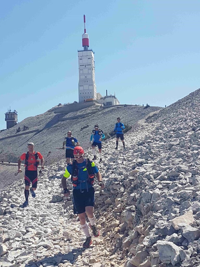 descente du Ventoux pendant un trail